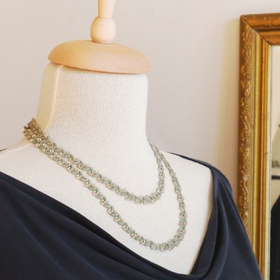 画像6: RIVIERE ラリエット「リヴィエール」カーキ＆シルバー