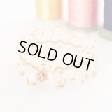 LACE ブレスレット「レース」ホワイト＆ゴールド