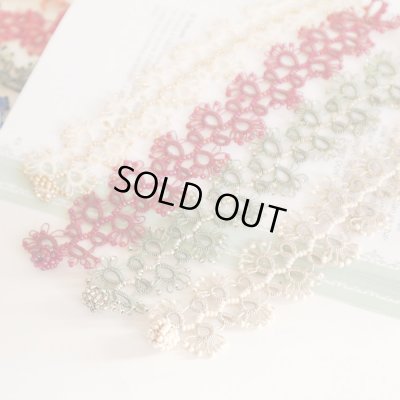 画像3: LACE ブレスレット「レース」ホワイト＆ゴールド