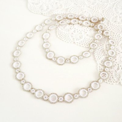 画像3: RING ラリエット「リング」ホワイト&シルバー