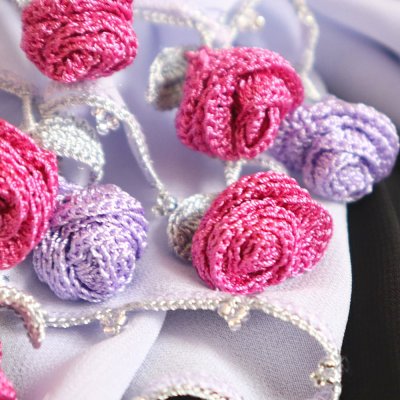 画像3: ROSE 【Made to order 受注制作】シフォンストール「ローズ」ペール・アイリス