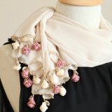 ROSE 【Made to order 受注製作】シフォンストール「ローズ」クリームベージュ