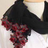 【Limited available 数量限定】3D flowers コットンストール「水仙」ブラック