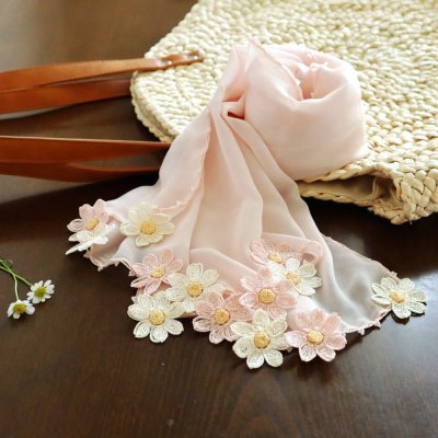 画像6: DAISY 【Made to order 受注制作】シフォンストール「デイジー」ベビーピンク