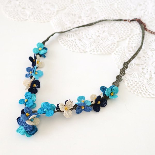 画像3: FESTIVAL ネックレス「フェスティバル」ブルーミックス (3)