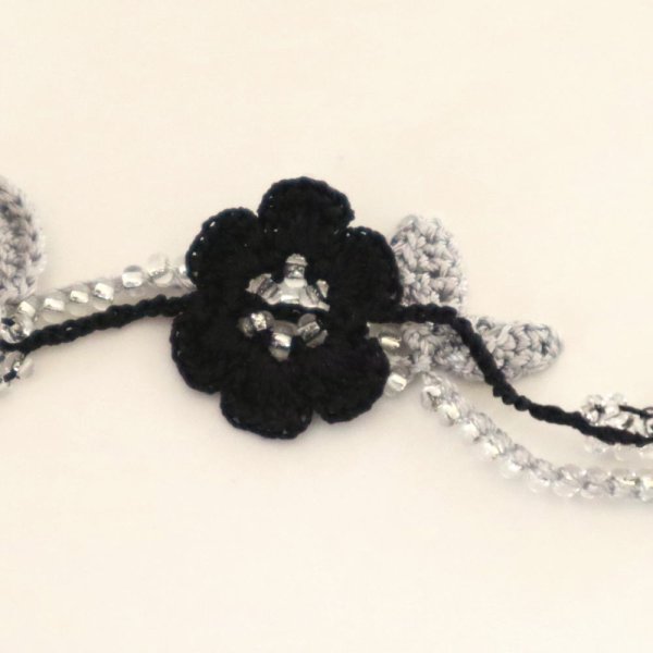 画像3: MARY ブレスレット「マリー」ブラック&シルバー (3)