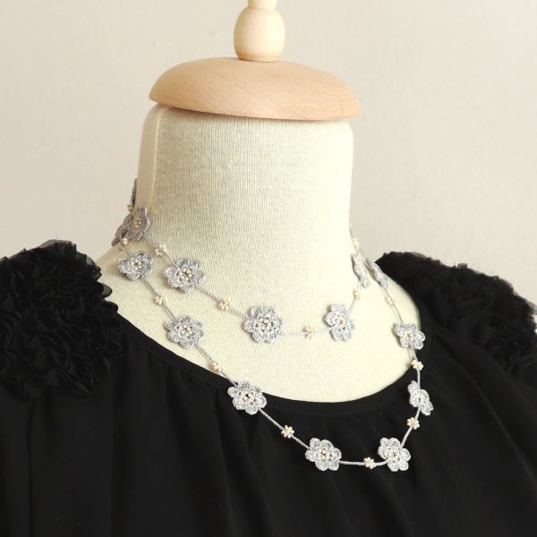 画像4: MARY ラリエット「マリー」ライトグレー (4)