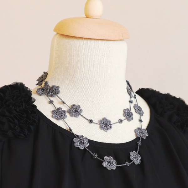 画像4: MARY ラリエット「マリー」チャコール・グレー (4)