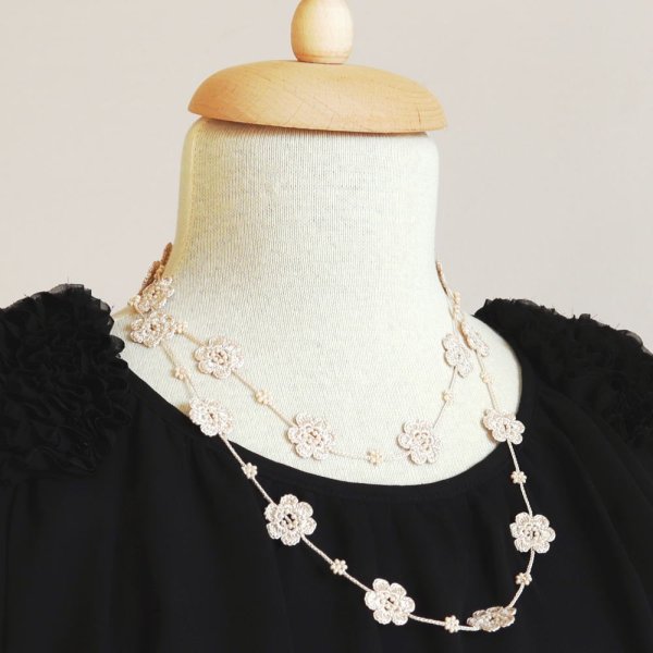 画像4: MARY ラリエット「マリー」アイボリー (4)