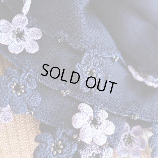 画像2: MARY パシュミナストール「マリー」ネイビーブルー (2)