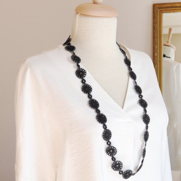 画像6: TAROT ラリエット「タロット」スモーキー・ブラック (6)