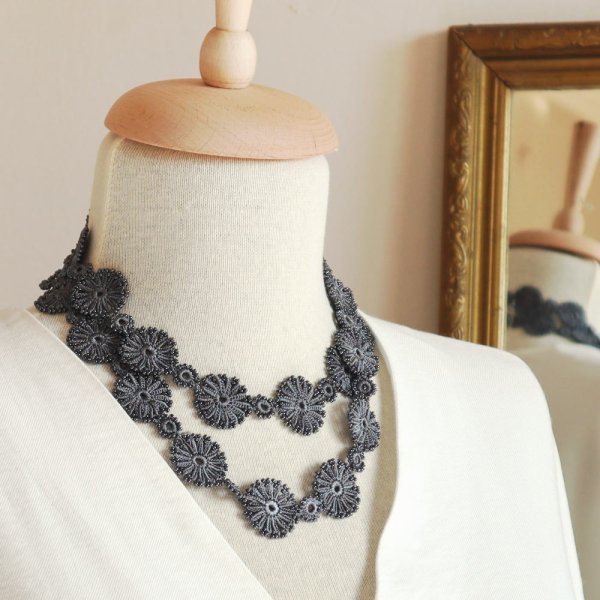 画像5: TAROT ラリエット「タロット」チャコール・グレー (5)