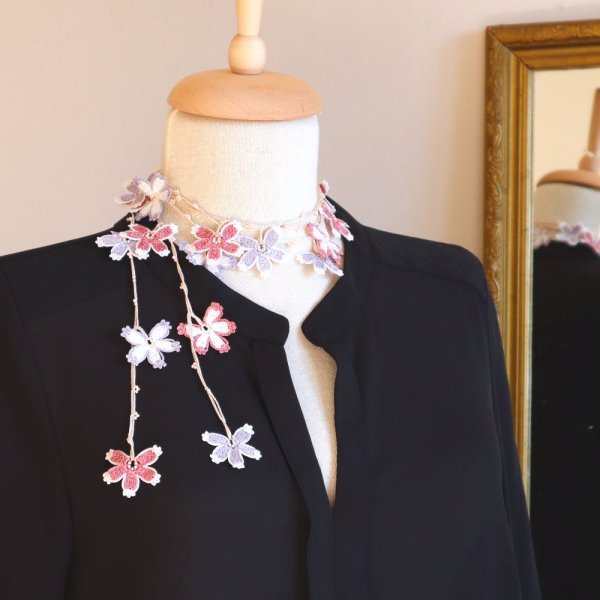 画像6: SAKURA ラリエット「さくら」ミスティ・ラベンダー (6)