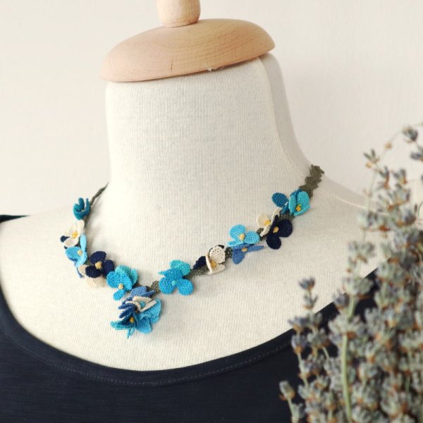 画像2: FESTIVAL ネックレス「フェスティバル」ブルーミックス (2)