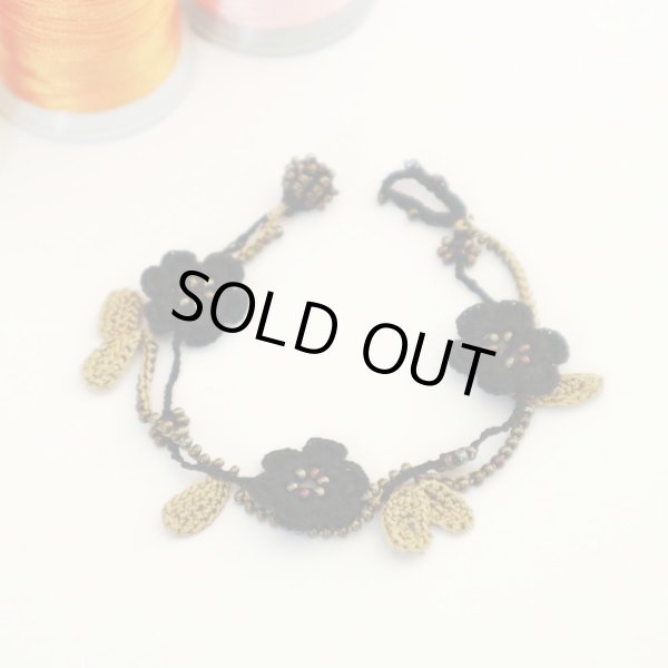 画像2: MARY ブレスレット「マリー」ブラック&ゴールド (2)