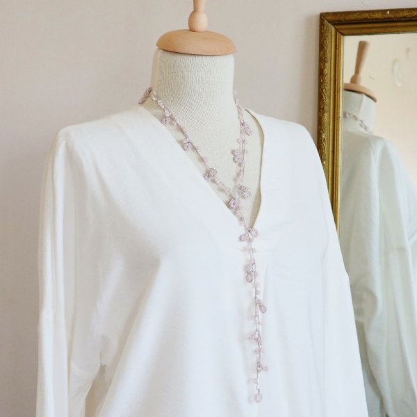 画像4: JEWEL ラリエット「ジュエル」フォギー・ローズ (4)