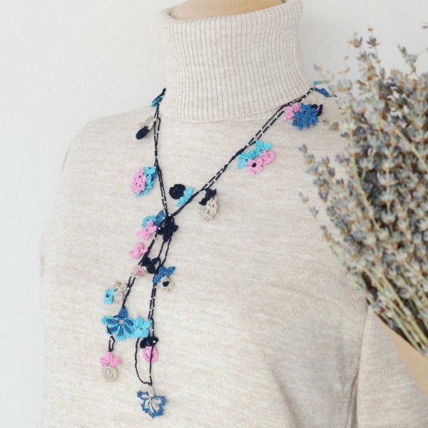 画像2: OUTLET ラリエット「セゾン」ブルーサマー (2)