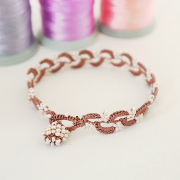 画像3: RIVIERE ブレスレット「リヴィエール」ミルクココア (3)