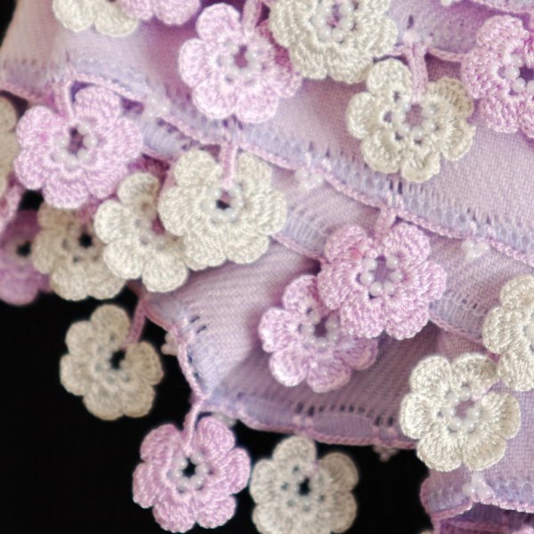 画像3: MARY 【Made to order 受注制作】パシュミナストール「マリー」ラベンダー (3)