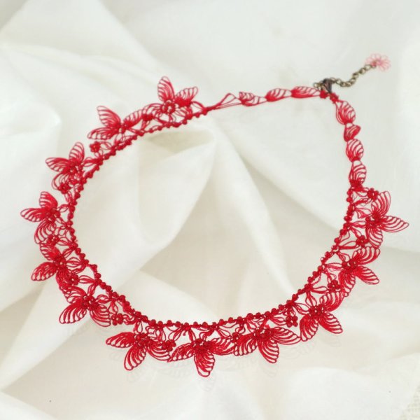 画像3: STELLA ネックレス「ステラ」ルビーレッド (3)