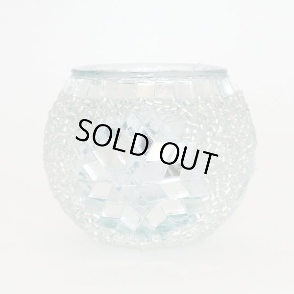 画像3: モザイク キャンドルポット「ホワイト」 (3)