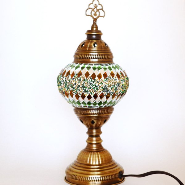 画像3: モザイクランプ デスクタイプ(中)「スプリング・グリーン」 (3)