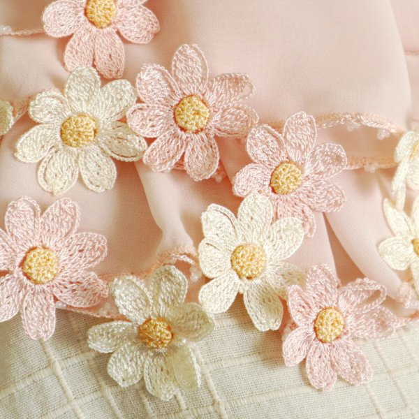 画像3: DAISY 【Made to order 受注制作】シフォンストール「デイジー」ベビーピンク (3)