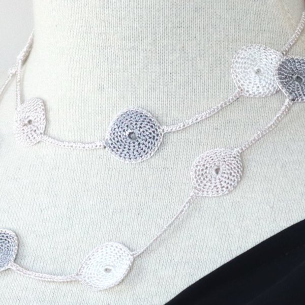 画像3: DROP ラリエット「ドロップ90cm」アイス・グレー (3)