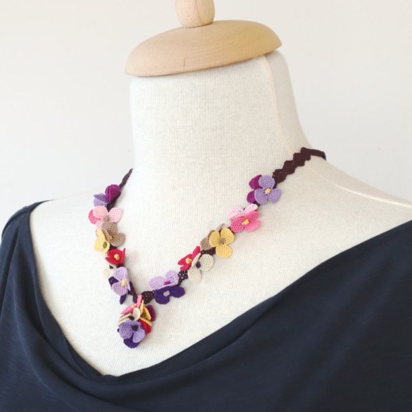 画像2: FESTIVAL ネックレス「フェスティバル」パープルミックス (2)