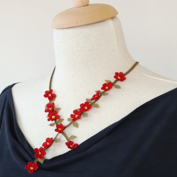 画像3: SEASON ネックレス「シーズン」スカーレット (3)