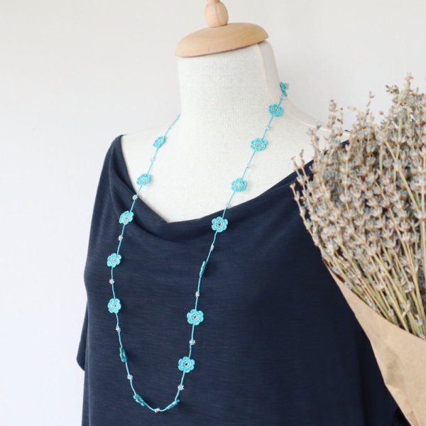 画像2: MARY ラリエット「マリー」ターコイズ (2)