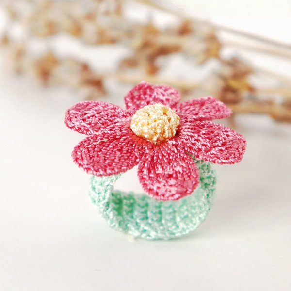 画像2: DAISY リング「デイジー」チェリー・ピンク (2)