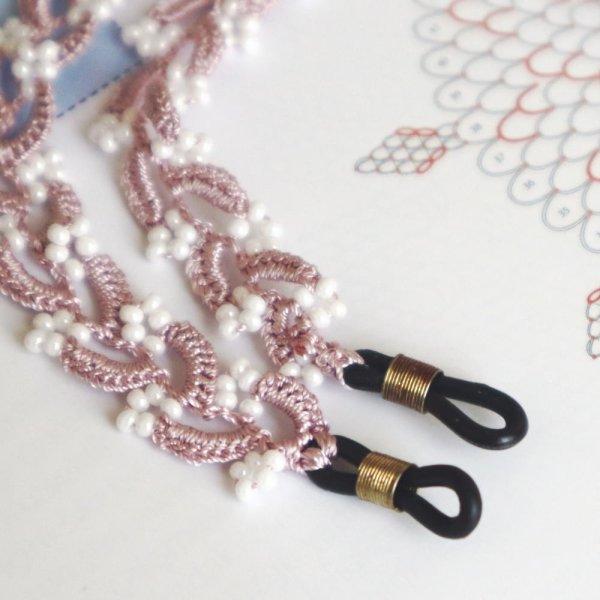 画像4: RIVIERE メガネコード「リヴィエール」ブラック&ホワイト (4)