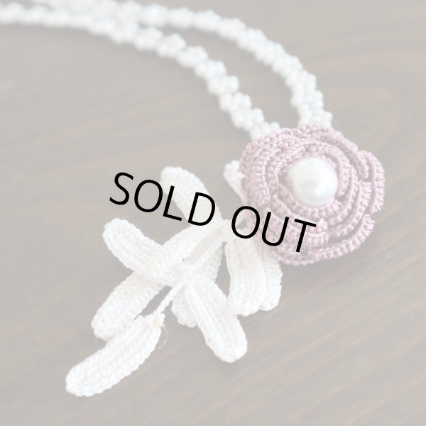 画像4: ROSE PEARL ネックレス「ローズ・パール」ミスティ・モーブ (4)