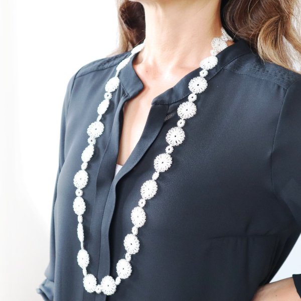 画像6: TAROT ラリエット「タロット」スノー・ホワイト (6)